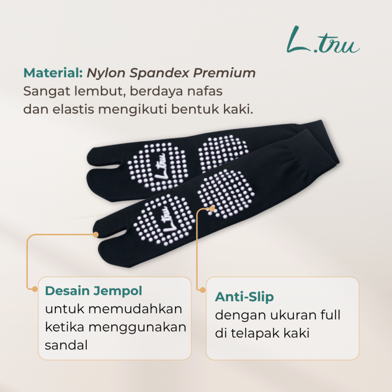 L.tru - Kaos Kaki Jempol anti Slip