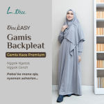 Gamis Kaos Basic Backpleats
