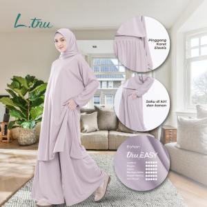 L.tru – Celana Palazzo Elastic Waistband