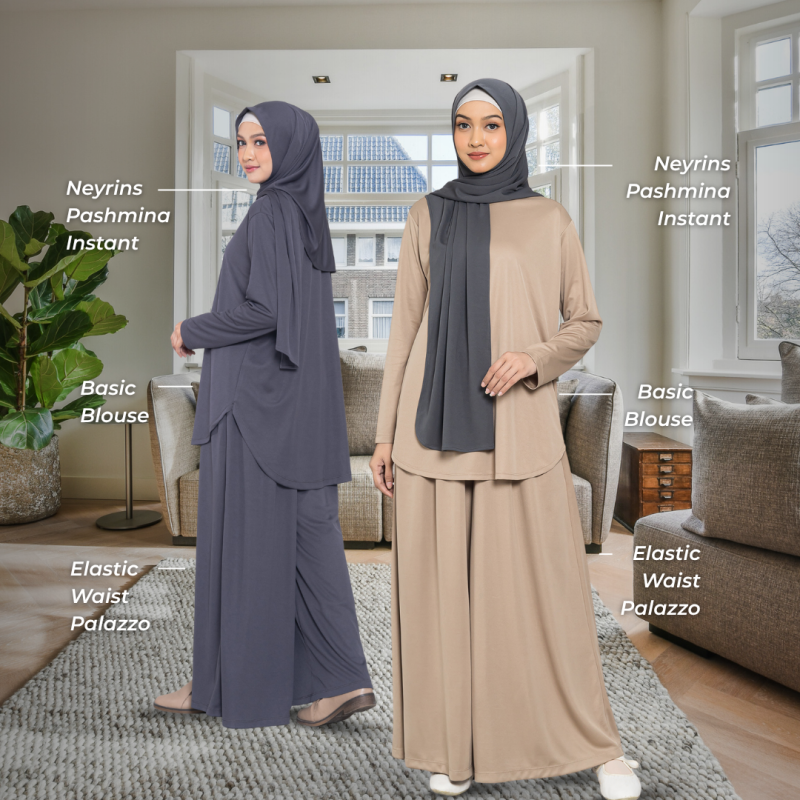 Mix and Match Blouse dengan Palazo