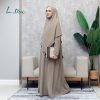 Sleek-Dress-Coffee-Milk-2 Sleek dress, gamis anti UV
