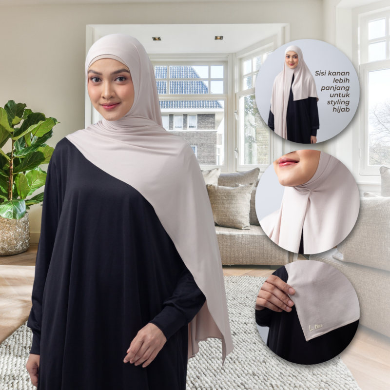 L.tru - Pashmina Instan Kaos truComfy