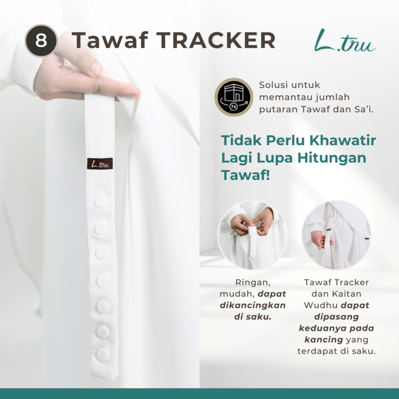 L.tru – Set Ihrom Wanita Lengkap untuk Haji & Umroh Wanita