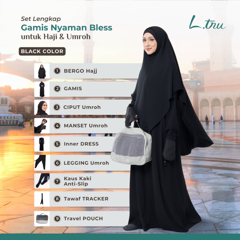 Bahan gamis anti UV warna hitam
