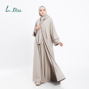 L.tru - One Set Abaya, Gamis, Pashmina | Set Abaya truEasy | One Set Lebaran | One set Couple