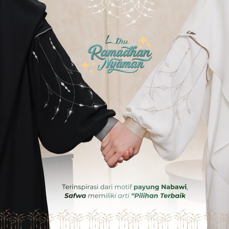 18 L.tru - Gamis Rib Puff Safwa | Special Ramadhan