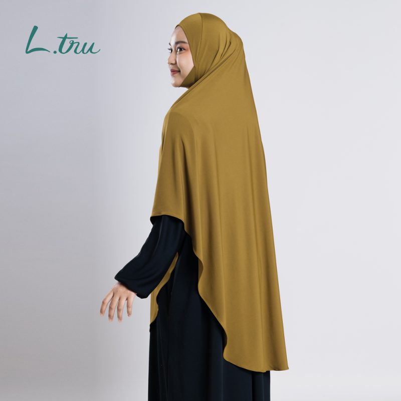 L.tru - Bergo Dagu Long | Jilbab Instan Strecth | Bergo Strechy Daily Long