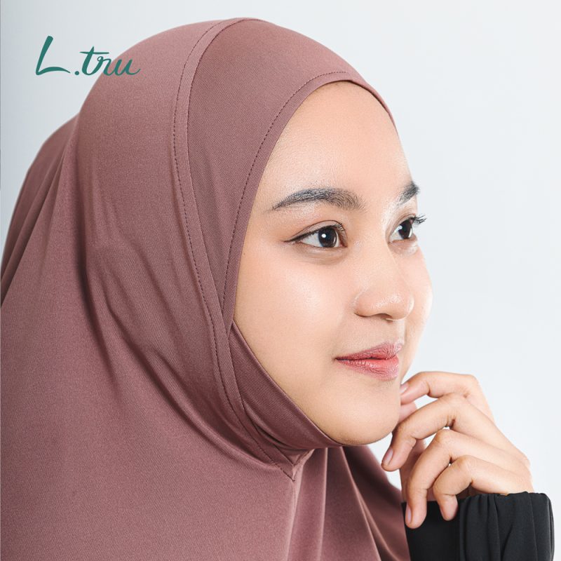 L.tru - Bergo Dagu Long | Jilbab Instan Strecth | Bergo Strechy Daily Long