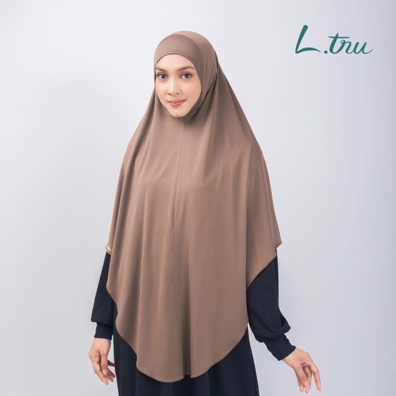 L.tru - Bergo Dagu Long | Jilbab Instan Strecth | Bergo Strechy Daily Long