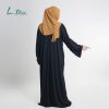 Abaya-2in1-Black-Fajr-Brown-3 L.tru - Abaya 2in1 All Size | Potongan Jatuh, Slim Look & Big Size Friendly