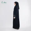 L.tru - Abaya Safwa Lace | Dress Abaya + Pashmina Instan All Size Resleting Depan | Bahan Trueasy Adem Anti Kusut