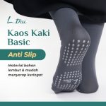 L.tru - Kaus Kaki Basic Anti Slip Premium Wanita | Anti Bakteri Nyaman untuk Umroh & Haji