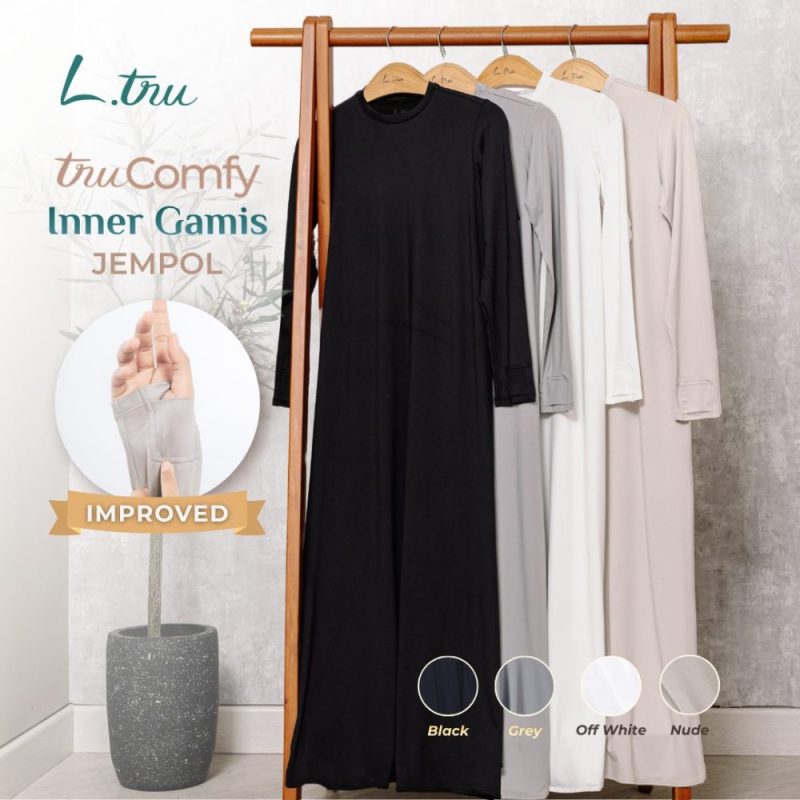 METACPAS (SQUARE) – JUNI 2026 - 73 L.tru - Inner Gamis Muslimah Nyaman dengan Fitur Lubang Jempol | Inner Dress Wanita Muslim | Inner Gamis Umroh & Haji