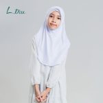 L.tru - Bergo anak | Bergo truComfy anak | Hijab nyaman untuk anak - White