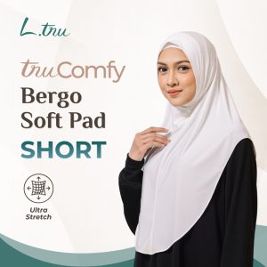 truComfy Bergo Soft Pad Short – Bergo Instan Ringan, Adem & Auto Tirus